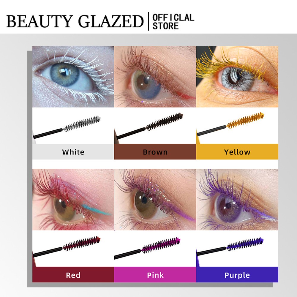 Mascara màu BEAUTY GLAZED Color Mascara dày mi 6 màu có sẵn
