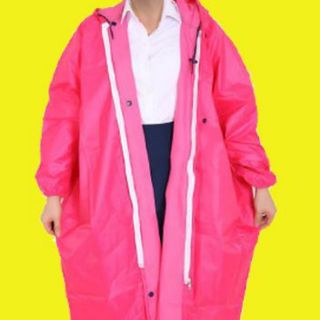 Áo mưa2 chức năng cài nút và có dây kéo 1 người mặt vải dù 100%