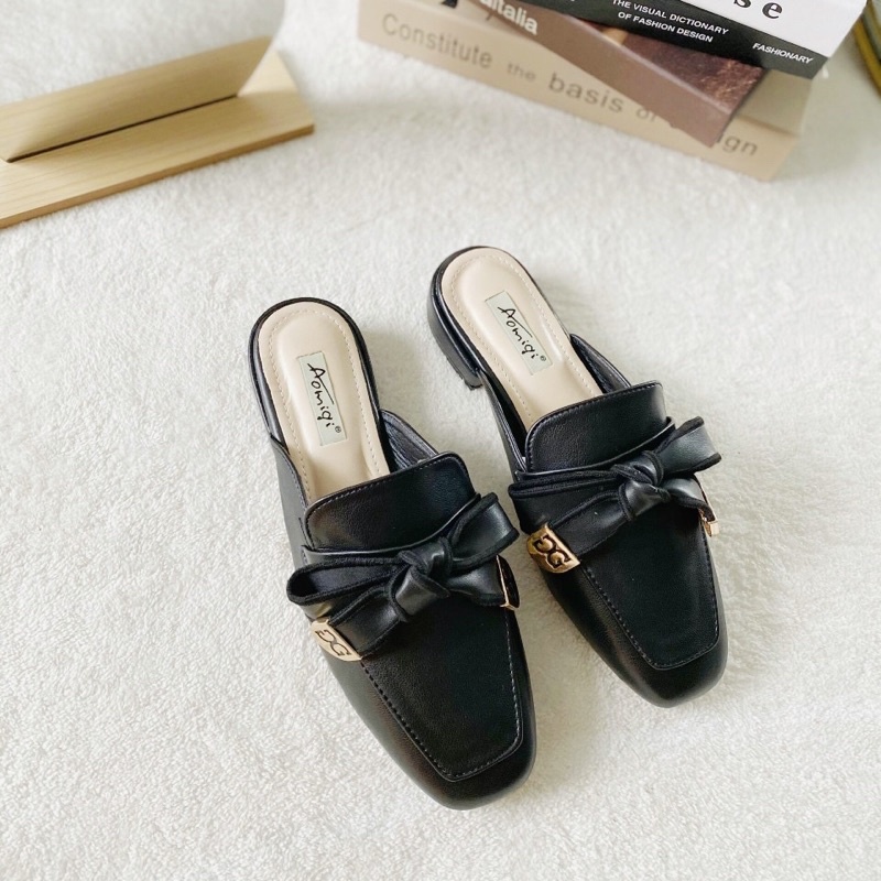 Dép Sục Nơ Mũi Vuông