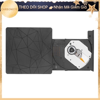 Carbon070 External DVD Drive USB 3.0 Portable CD Spider Texture for Laptop ROM Burner Windows