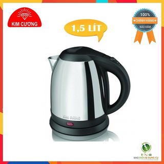 Ấm đun siêu tốc inox kim cương kc-iat 1.5 lít