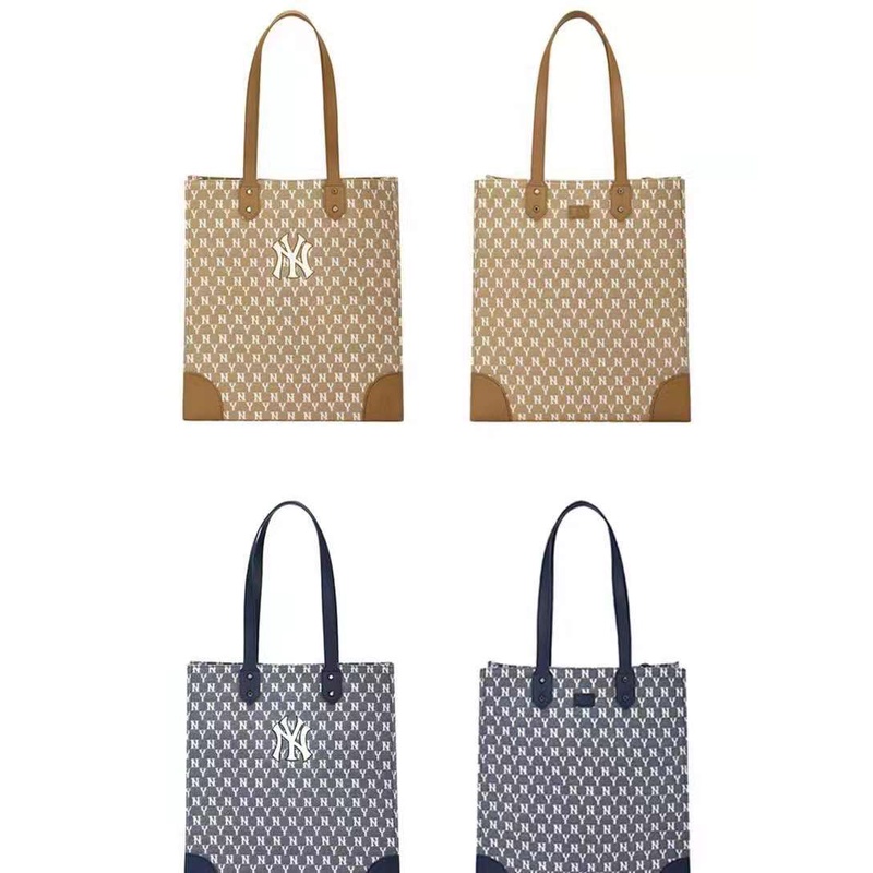 Túi tote mua sắm MLB họa tiết NY New York Yankees thời trang đường phố cao bồi