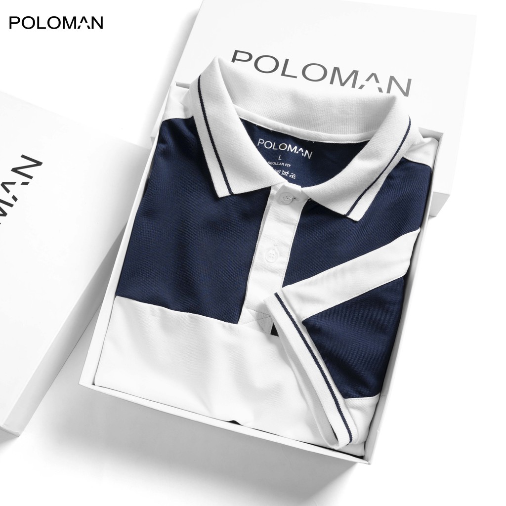 Áo thun Polo nam RITI in họa tiết, vải cá sấu Cotton xuất xịn,chuẩn form - POLOMAN | BigBuy360 - bigbuy360.vn