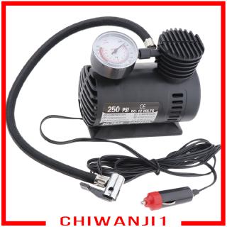 [Chiwanji1] Máy bơm hơi lốp ô tô 300 PSI 12V Mini Air có đồng hồ đo #2