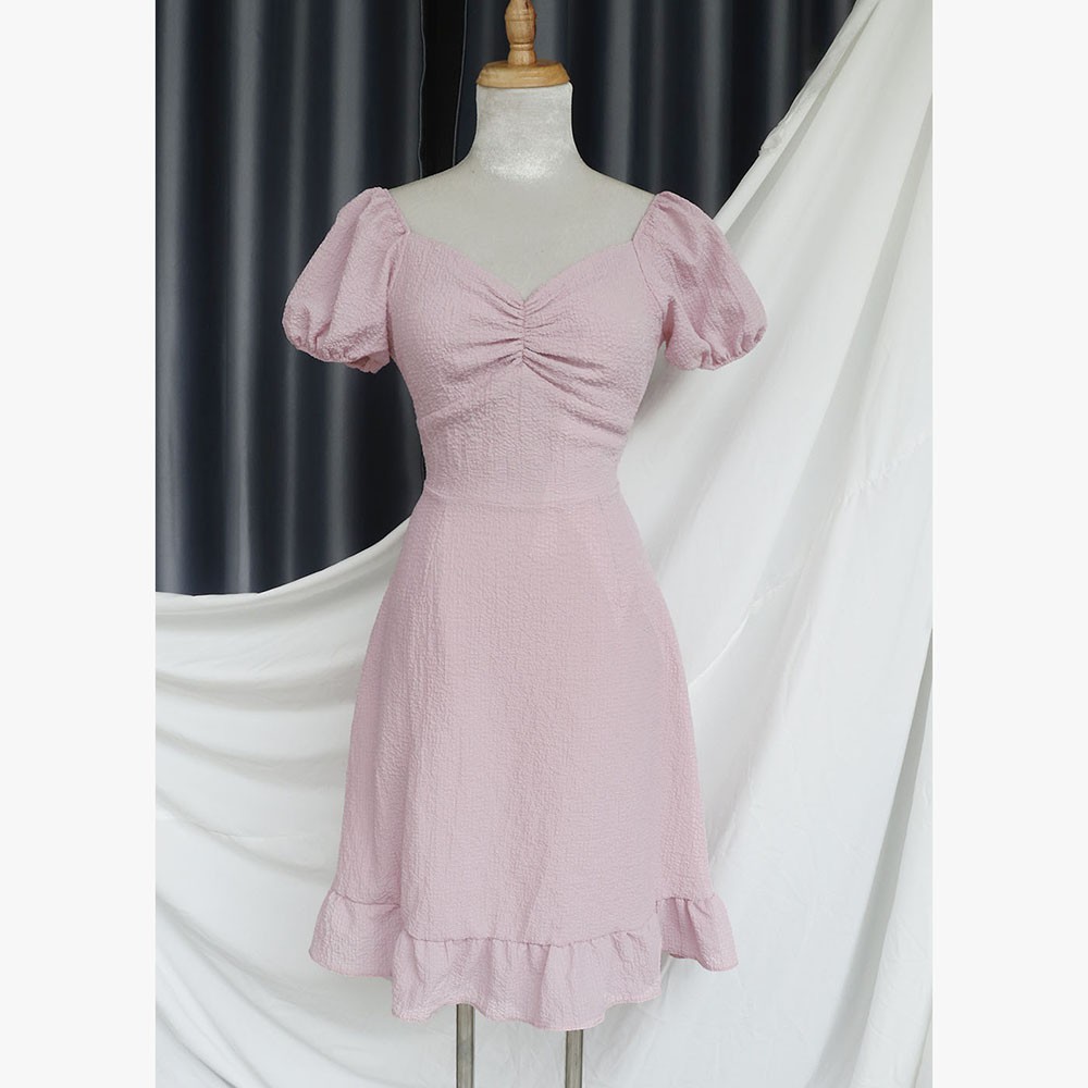 [Mã FATHANG5 giảm 10K đơn 50K] Đầm váy nữ dự tiệc Rolisa RD055 Màu Hồng