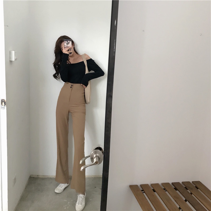 Quần ống loe nữ Cạp cao hàng CAO CẤP, VẢI SIÊU ĐẸP kéo chân dài miên man, hack dáng ✨ Quần công sở nữ ống loe có BIGSIZE