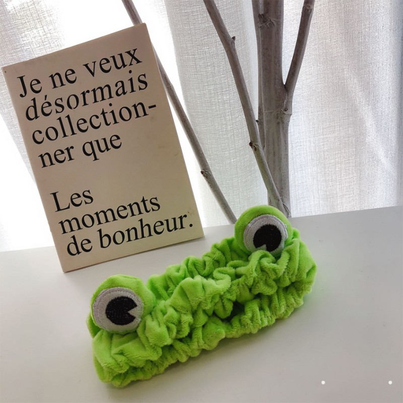 Cài tóc hình ếch màu xanh dễ thương （Hairband）