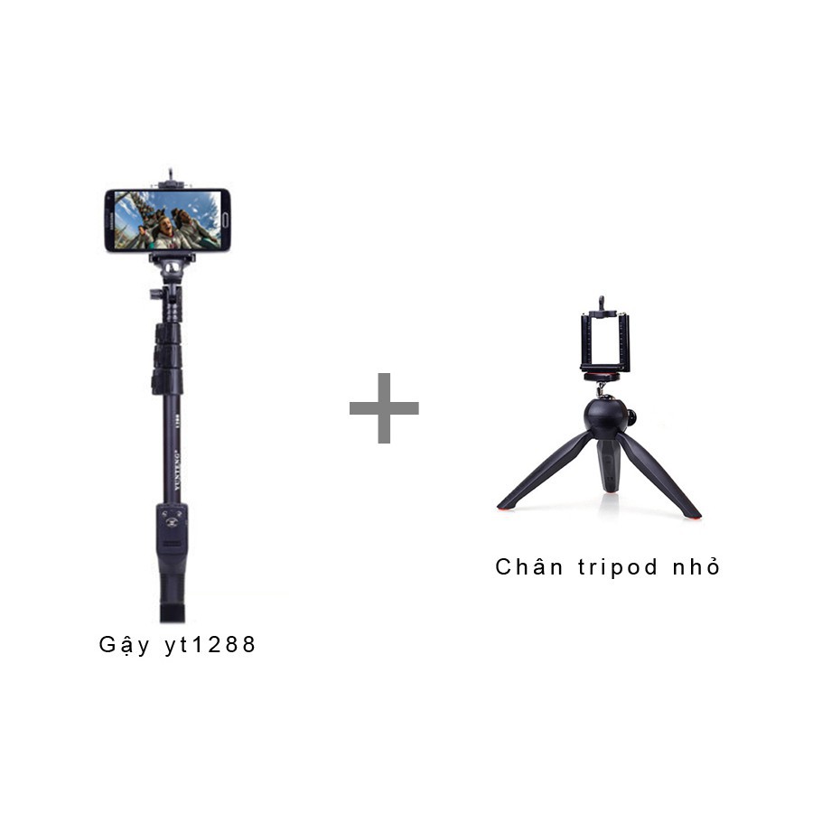 Top Mùa Hè - Bộ Tripod YT228 + Gậy chụp hình YT1288