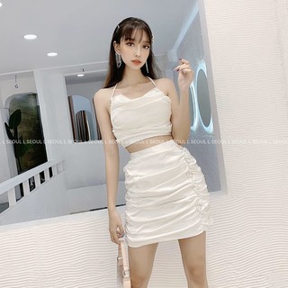 Set Chân Váy Kèm Áo Dây Cột
