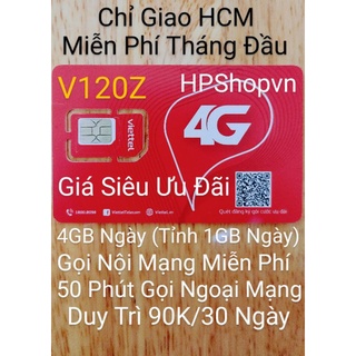 Sim 4G Viettel V120Z Miễn Phí Tháng Đầu Chỉ Giao HCM Và Các Tỉnh Ưu Đãi Gói Phần Mô Tả