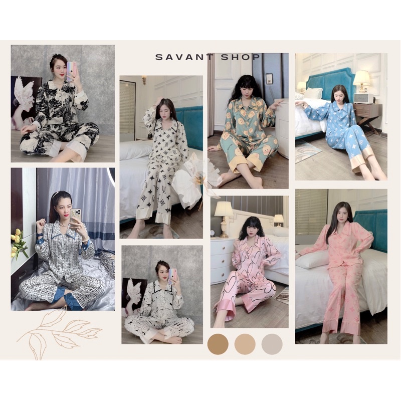 [MANGO] Pyjama Dài Tay Mẫu Mới Về Mango Siêu Đẹp