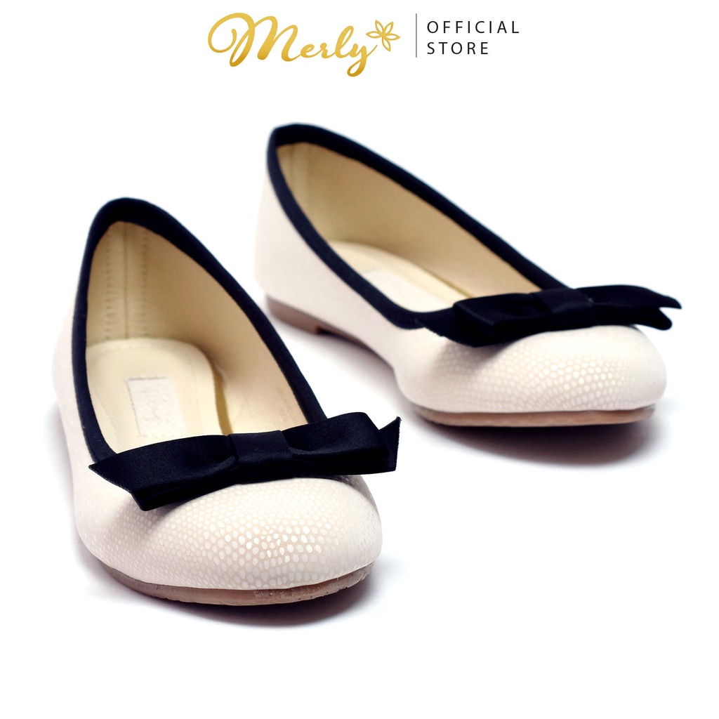 Giày búp bê nữ nơ Merly 1397