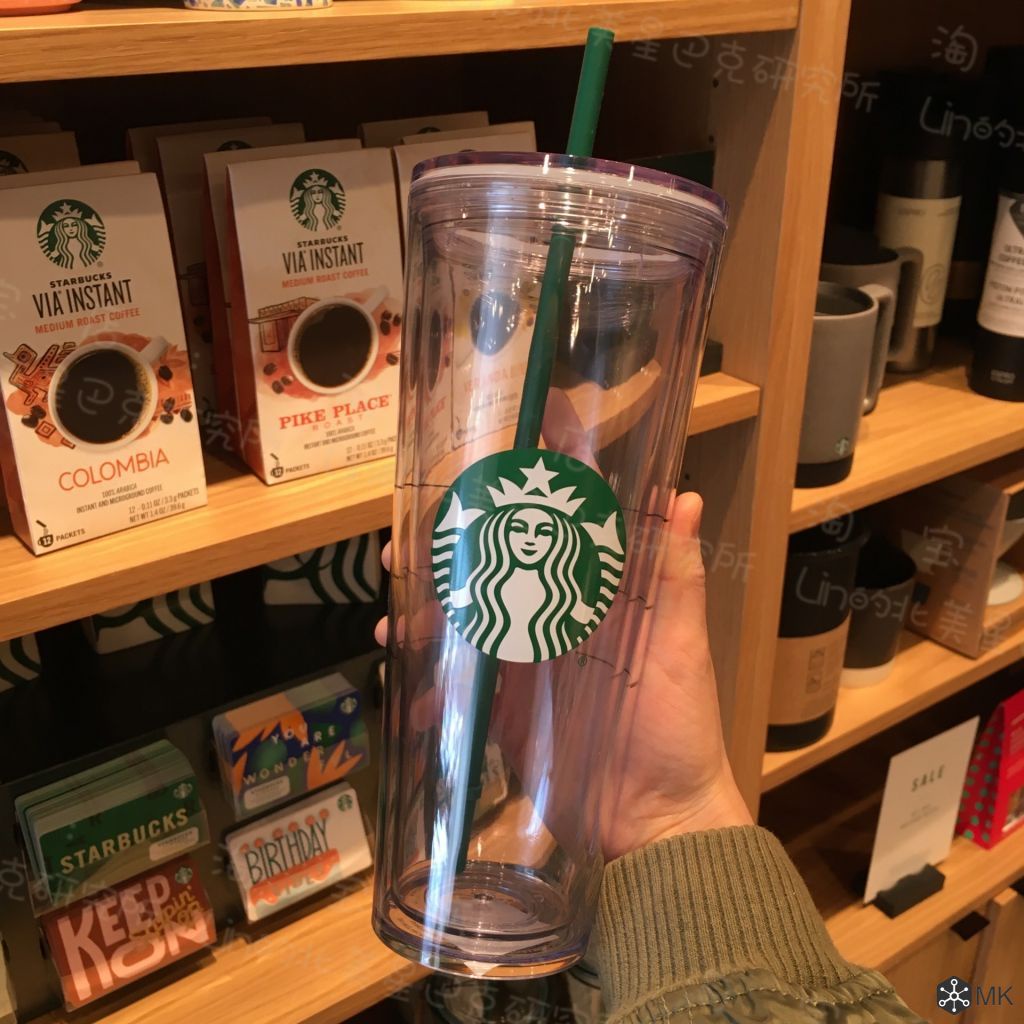 【COD】 710ml Tái Sử Dụng Giới Hạn Starbucks Hai Lớp Rơm Cốc Nhựa Cà Phê/Nước Trái Cây cốc Cho Nghiên Cứu và Làm Việc Cup