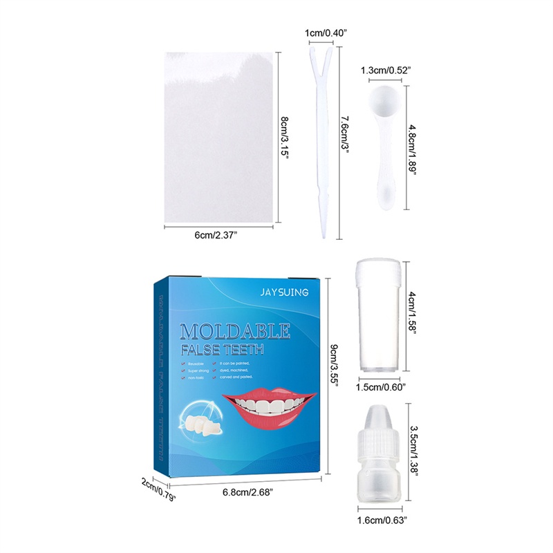 Hộp 10 Răng Giả Có Thể Gấp Gọn Tiện Lợi