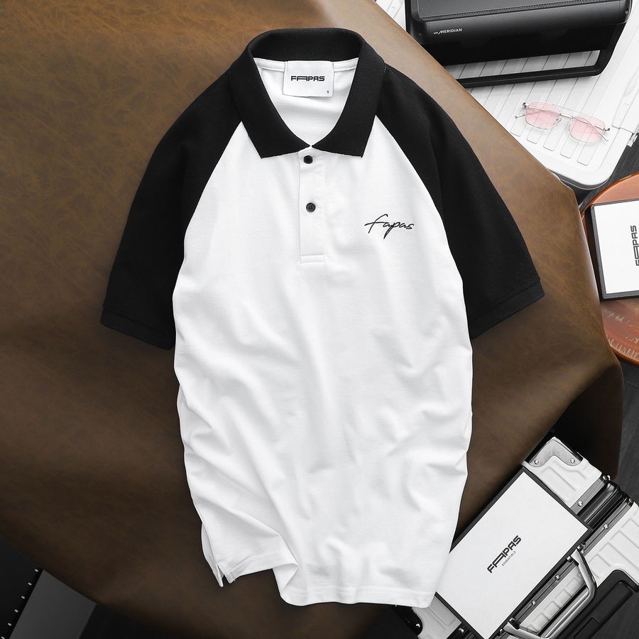 Áo Polo Regular Latte Màu Sắc Nổi Bật Thiết Kế Raglan Trẻ Trung Sang Trọng - FAPAS