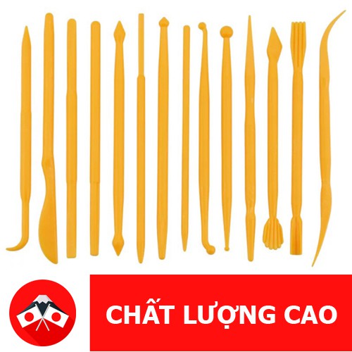 Dụng cụ nặn đất Sét Nhật Bản, Thái Lan 14 cây 28 đầu Nhựa PVC - Xưởng Đất Sét Nhật Bản