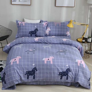 Vải may chăn ga áo gối,gối ôm khổ 2m35 hình chú ngựa gỗ