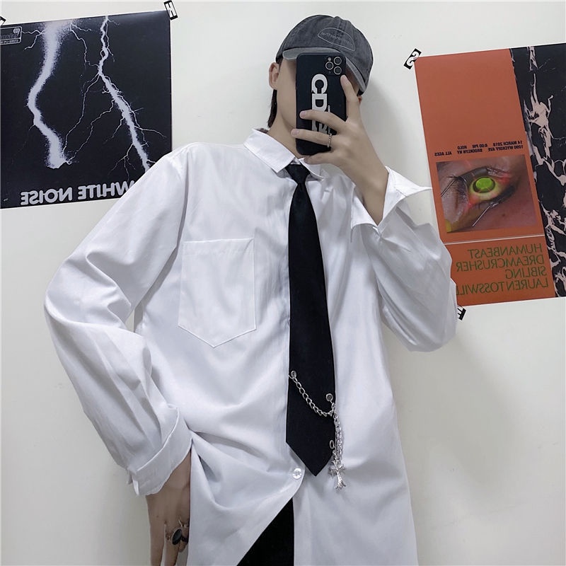 Cà Vạt Họa Tiết Ca Rô Phong Cách punk Hàn Quốc Dành Cho Nam Nữ