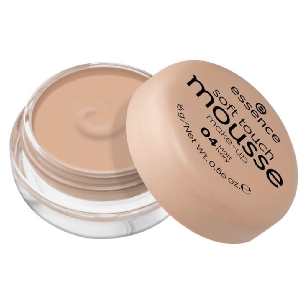 Phấn tươi của Đức Essence mousse 04 (Matt ivory), sản phẩm đa công dụng all in one.