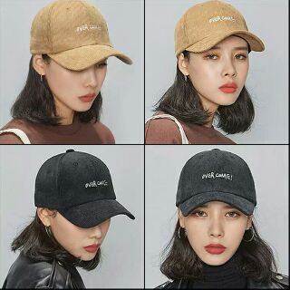 [Sẵn] Mũ lưỡi trai nhung gân Overcome ULZZANG