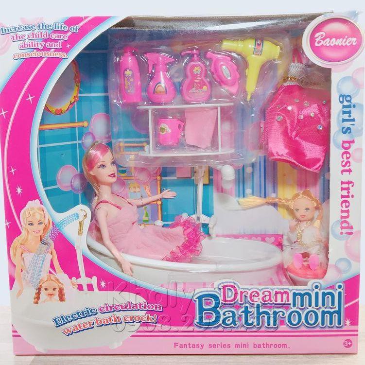 Bộ đồ chơi búp bê Dream mini Bathroom