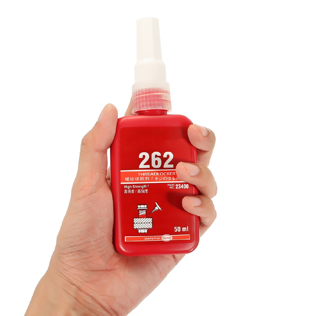 ❂❁50ML Red Medium Strength 262 Gule Threadlocking Adhesive for M10-M26 Thread Size