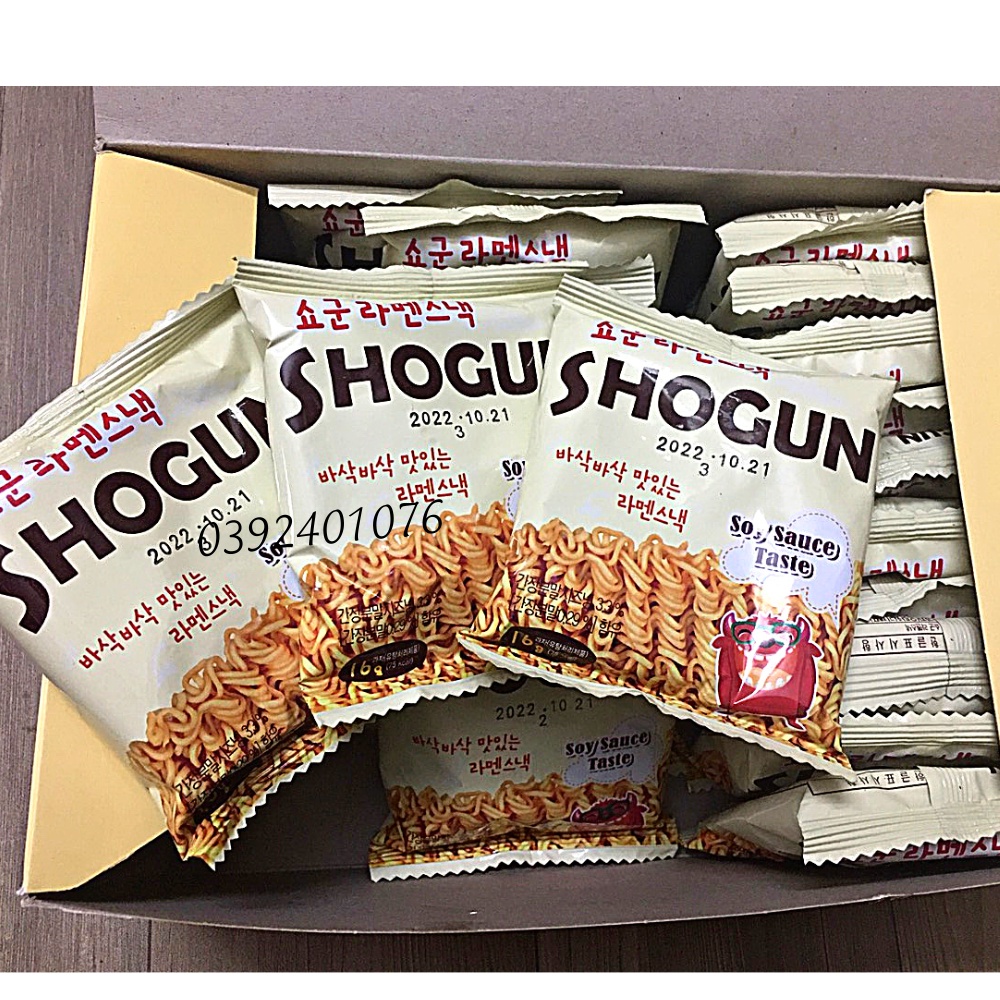 Snack Mỳ Shogun Ăn Liền Vị Truyền Thố ng Hộp 540g (30 Gói x 18g/gói)