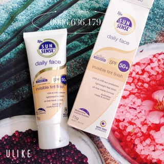 Kem Chống Nắng Ego SunSense Daily Face Invisible Tint SPF50+ 75g