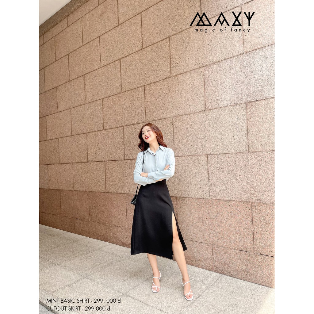 Chân váy dài xẻ cao cutout skirt Maxy Workshop | BigBuy360 - bigbuy360.vn