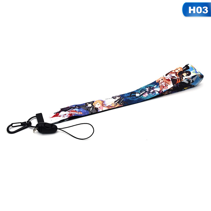 flowersqueen Sword Art Online Lanyard Anime Keychain ID Badge Holder Keychain