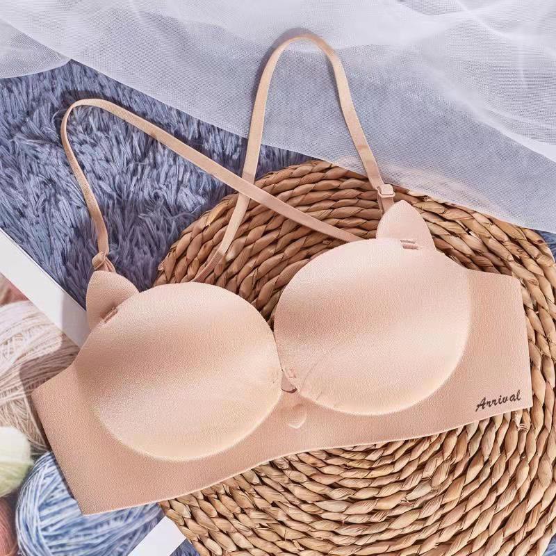 ÁO LÓT NÂNG NGỰC CAO CẤP + ÁO LÓT ĐÚC SU TAI MÈO SIÊU DỄ THƯƠNG DÂY CHÉO LƯNG KHÔNG GỌNG - MÃ 228#
