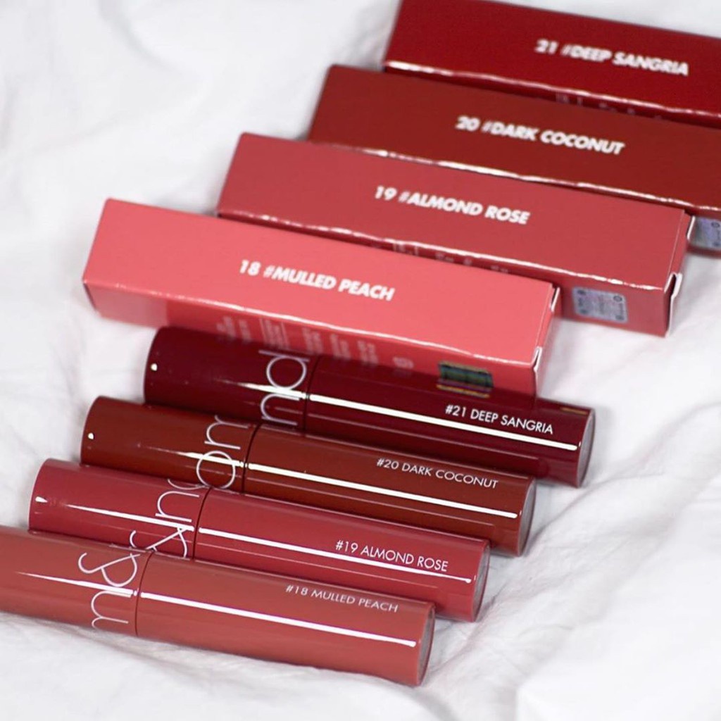 Son kem lì Romand Zero Velvet son bóng juicy lasting 20 glasting water Tint Hàn Quốc