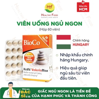 [HUNGARY] Bioco Huvit Valeria Max - Hỗ trợ giấc ngủ ngon, An thần (3 vỉ x 20 viên/hộp)