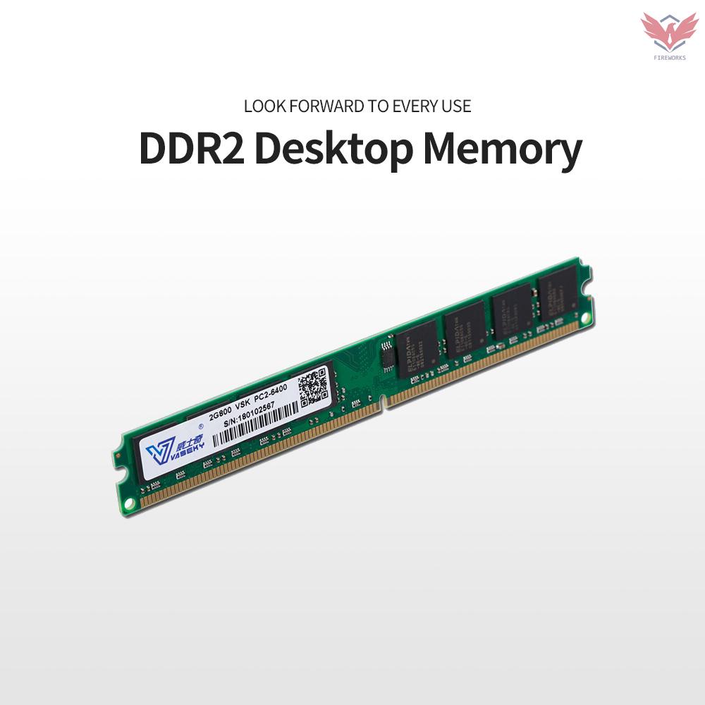 Bộ Nhớ Fir Vaseky 2g Ddr2 800 2g Ddr2 800mhz Tốc Độ Cao Không Gây Tiếng Ồn | BigBuy360 - bigbuy360.vn