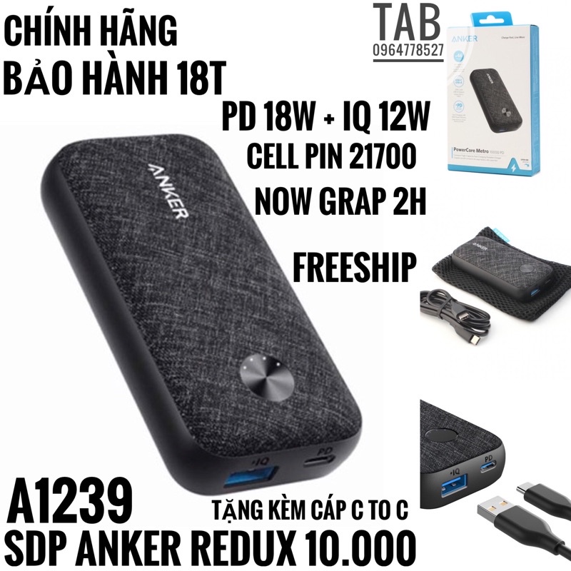 Sạc Dự Phòng PowerCore ReDux PD 10.000 - Bảo Hành 18T (A1239)