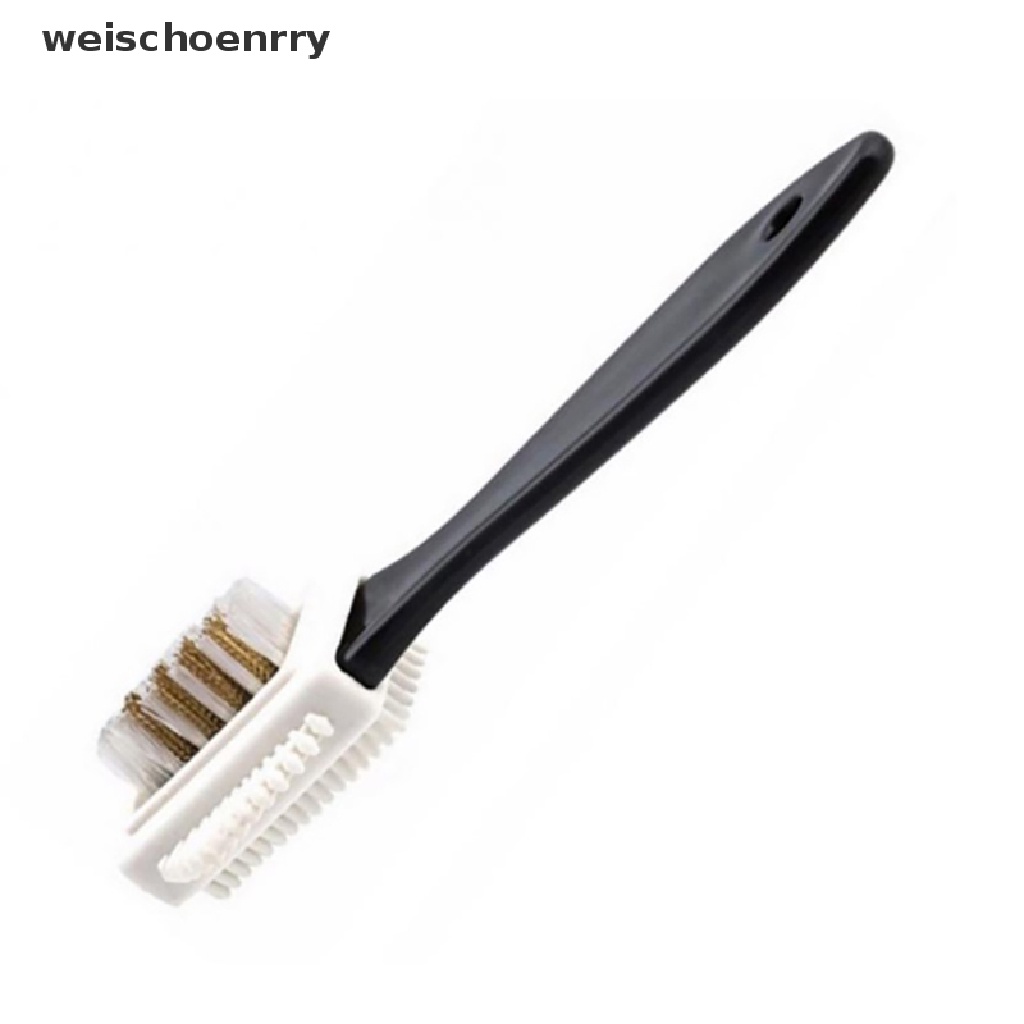 Bàn chải vệ sinh giày da lộn 3 mặt WEIS