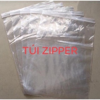 [5KG] TÚI ZIPPER CHỈ TRẮNG, TÚI ZIPPER ĐỰNG QUẦN ÁO