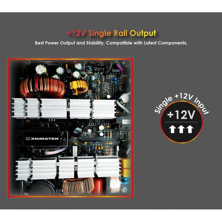 Nguồn Máy Tính XIGMATEK X-POWER III X-550  Công suất thực 500W