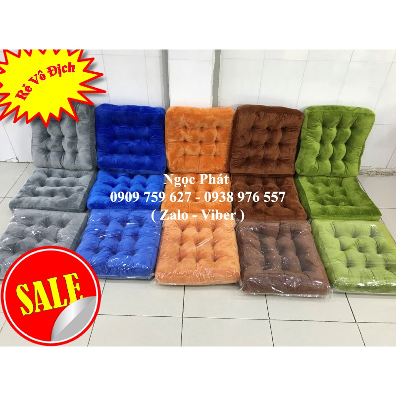 Nệm ngồi 45x45x8cm. Nệm ngồi bệt. Đệm ngồi bêt. Gối tựa lưng. Đệm ngồi hoặc đệm tựa lưng.