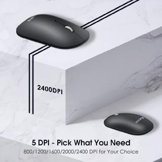 VicTsing PC272 Bluetooth 5.0 Wireless Mouse Portable Silent Computer Mice Ergonomic With USB Receiver 5DPI For PC Laptop Tablet
