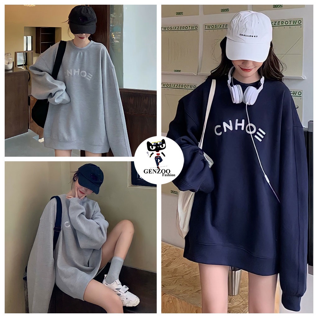 Áo nỉ hoodie CNHOE form rộng Unisex Áo Sweater nam nữ trending - GEN_ZOO