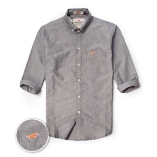 Sơ mi nam HOLLISTER VNXK thời trang -xám