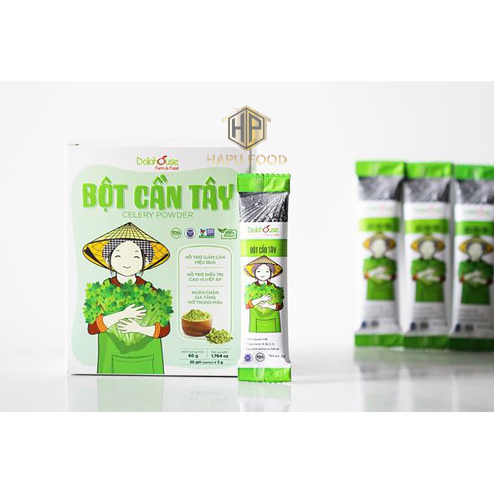 Bột Cần Tây giảm Cân Dalahouse Gói 3Gr - Bột cần tây nguyên chất