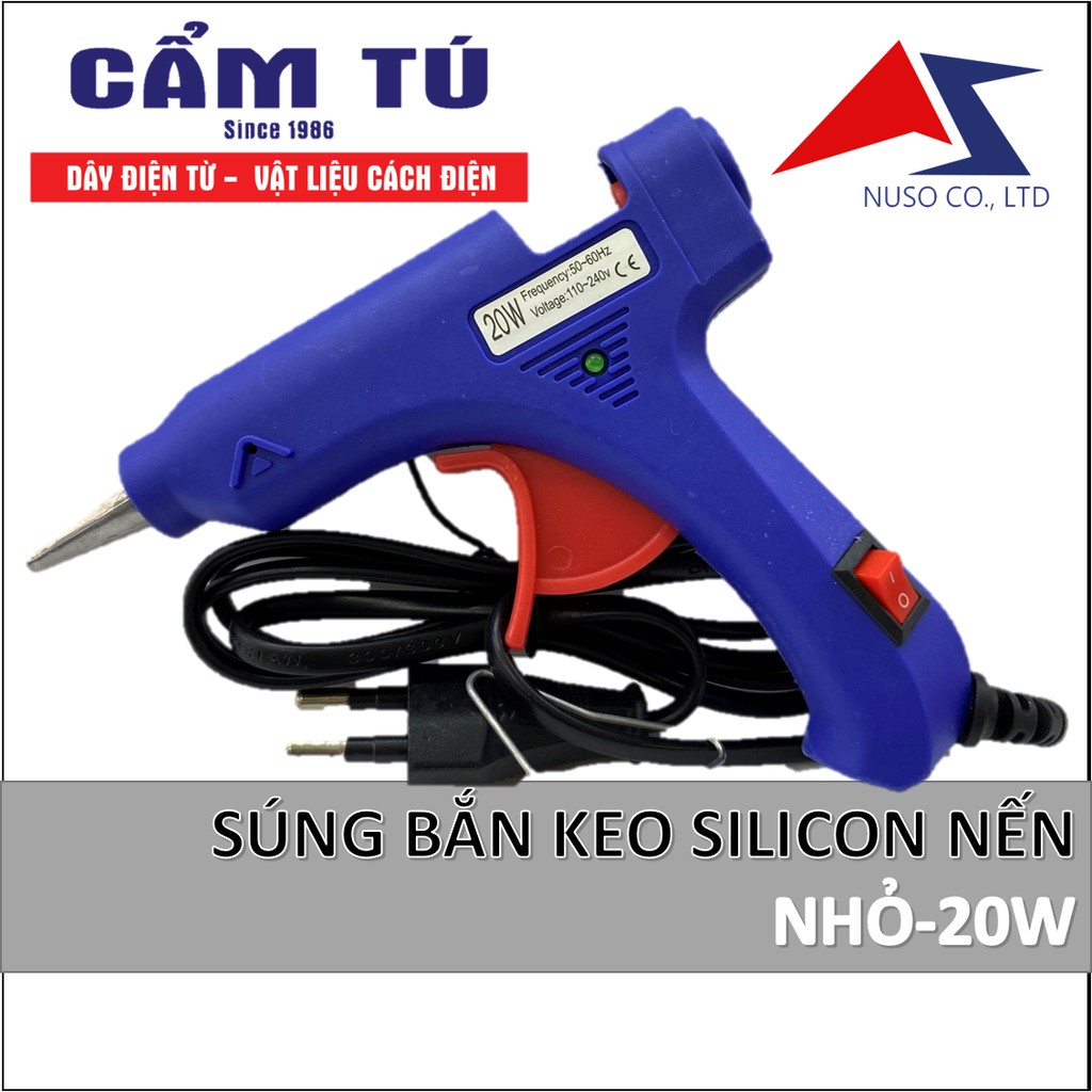Súng bắn keo nến silicon nhỏ thường 20w