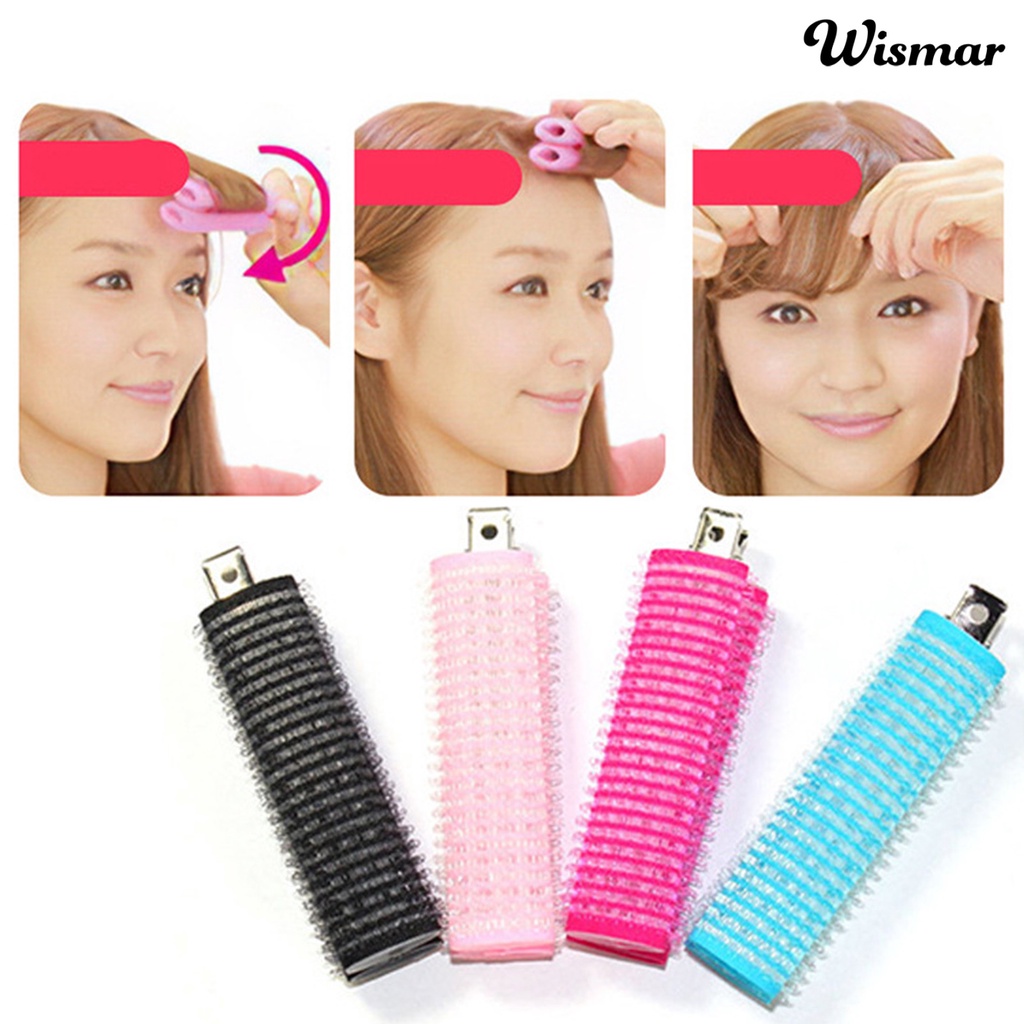 WIS Curly Hair Styler Lightweight Safe Self-Adhesive Professional Hair Clings Rollers for Girls