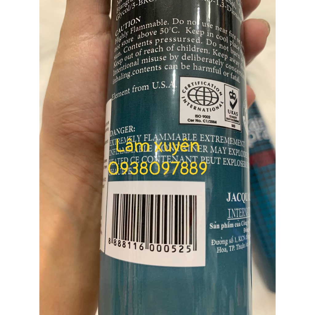 Keo xịt tócCHÍNH HÃNGJACQUALINE 400ml, keo lưới siêu cứng, dễ dàng tạo kiểu tóc, búi tóc tạo kiểu cô dâu