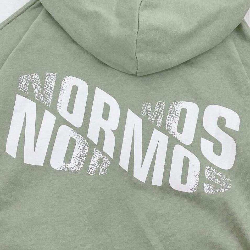 Áo khoác hoodie Chống Rét Cho Nam Nữ Form Rộng in hình Normos Kiểu Unisex có dây kéo Ulzzang XUKA SHOP