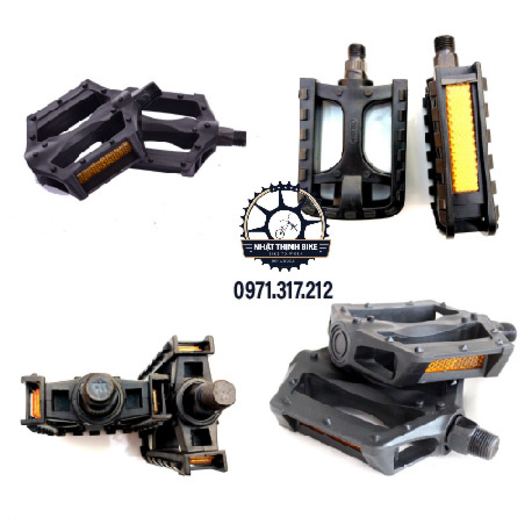 Bàn đạp xe đạp pedal xe đạp nhựa lắp xe mini xe địa hình