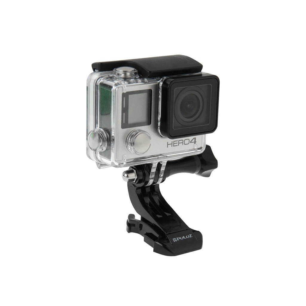 Gài mũ bảo hiểm Mount J cong cho action camera gopro và điện thoại