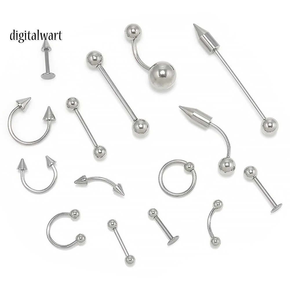 Set 15 / 60 / 85 Khuyên Xỏ Cơ Thể Thời Trang Cá Tính